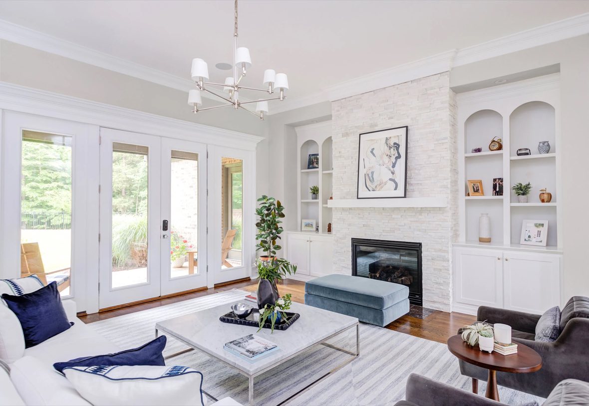 Durham Residence, Living Room Details