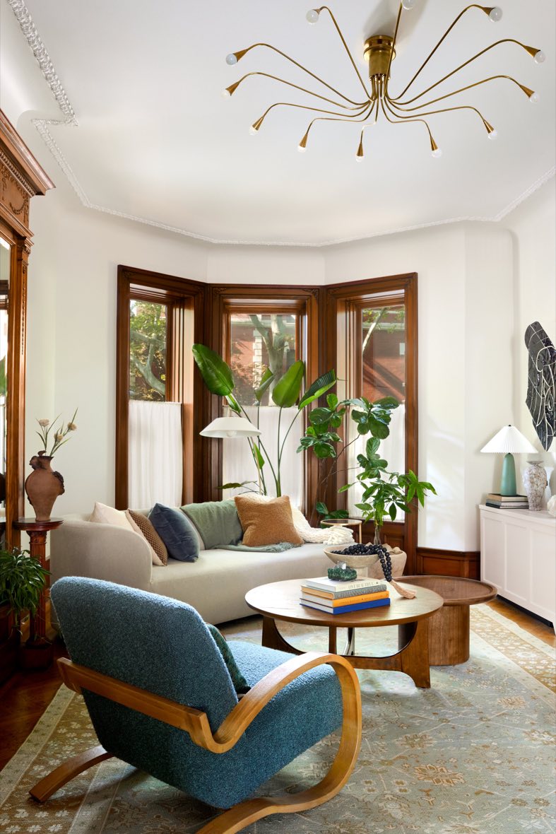 Prospect Heights Brownstone, Parlor Living Room